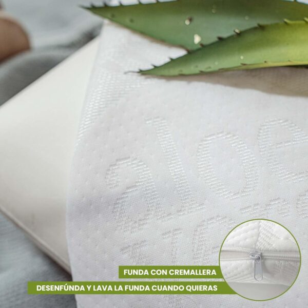 Funda para almohada cervical 60x40x10x13cm